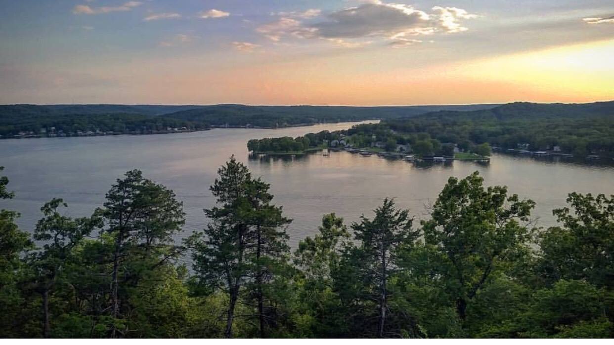 Scouts BSA troops gathered at Lake of the Ozarks Scout Reservation